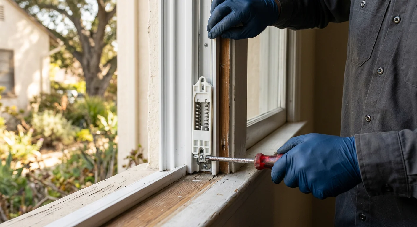 Balance System Repair on Second-Story Sashes