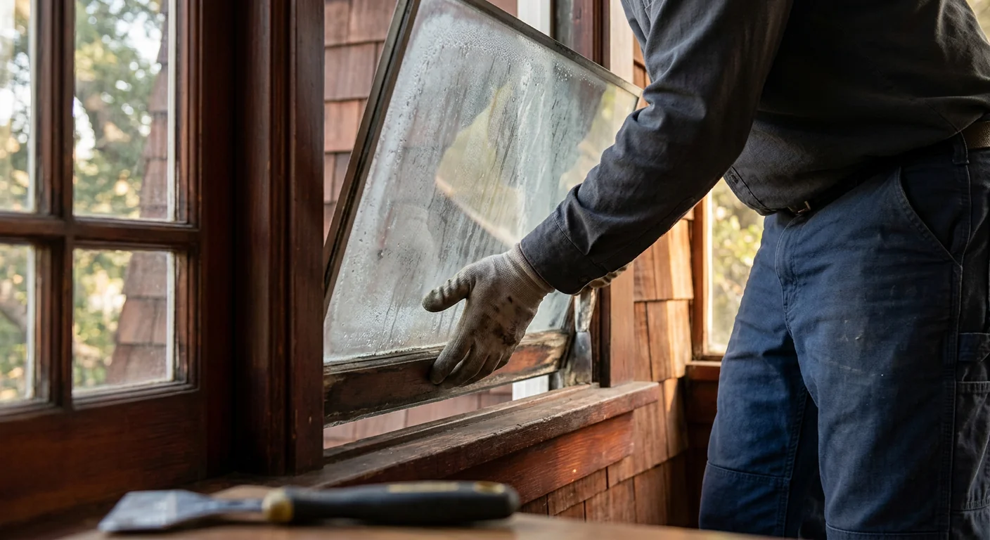 Foggy Double-Pane Glass Swap on a Craftsman Home
