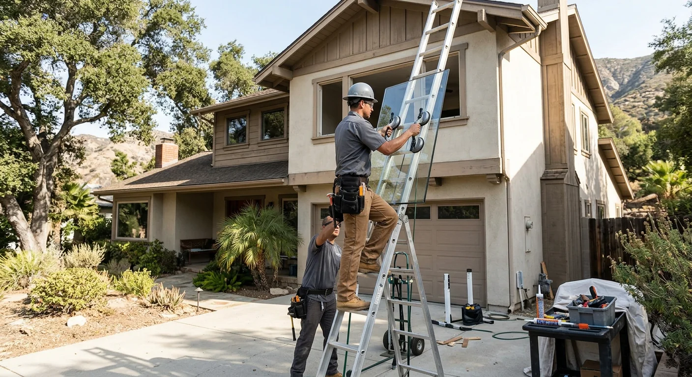 Foggy Insulated Glass Unit Replacement in a Two-Story Home